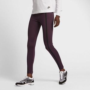 Nike Sportswear Bonded Sportswear tech compression athletic pants Maroon
